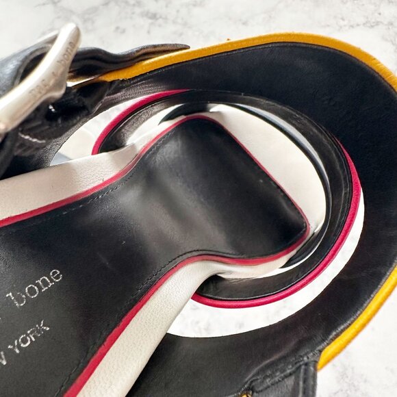 Rag & Bone Reese Block Heel Sandals in Color Multi - Picture 10 of 13